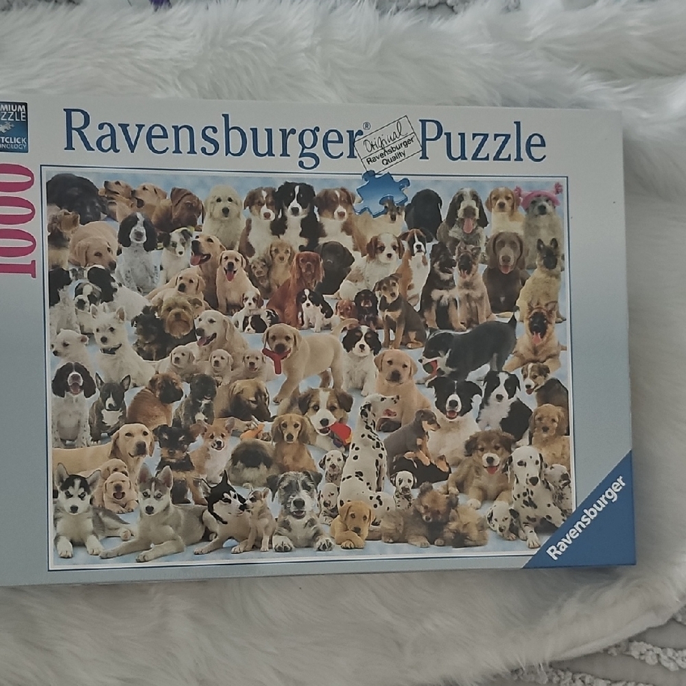 New Ravensburger Multicolor Dog Collage Puzzle 1000